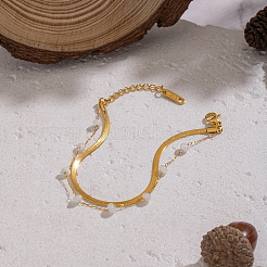 Europäische mehrlagige Armbänder aus Edelstahl 304&nbsp;LS-ZZ1127
