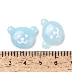 Кабошоны из полупрозрачной смолы с изображением животных&nbsp;RESI-M040-03-4