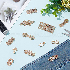 20 комплект из 10-х видов застежек-кнопок из сплава FIND-CP0001-42