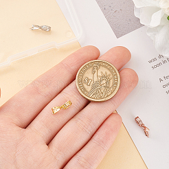 3 шт. 3-цветные родиевые серебряные скобы для ледоруба STER-OC0001-02