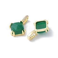 Естественно окрашенные белый нефрит кулоны KK-F892-01G-01