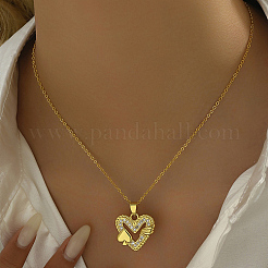 Ожерелье с кулоном из кубического циркония EB4525-2