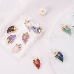 10 шт. 10 стиля подвески из натуральных драгоценных камней&nbsp;G-LS0002-14