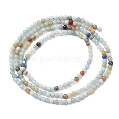 Натуральный цветок амазонитовые бусины пряди G-Z116-A18-2mm