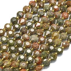 Природные Unakite бисер нитей G-C116-A22-02
