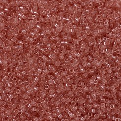 MIYUKIデリカビーズ  シリンダー  日本製シードビーズ  11/0  （db1412)透明サーモン  1.3x1.6mm  穴：0.8mm  約10000個/袋  50 G /袋&nbsp;SEED-X0054-DB1412