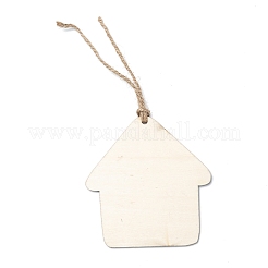 Décorations de grand pendentif en bois sur le thème de noël&nbsp;WOOD-L011-B01
