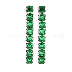 Ottone micro spianare orecchini zirconi&nbsp;EJEW-H014-08P