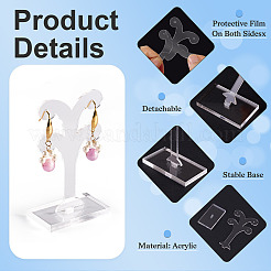 1 комплект акриловых сережек-башенок&nbsp;EDIS-TA0001-003C