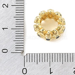 Perline zirconi micro pave  in ottone&nbsp;CU-CBA389D-01G
