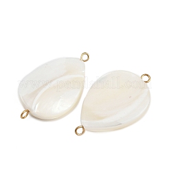 Подвески-капельки из натуральных ракушек&nbsp;STAS-D378-28G