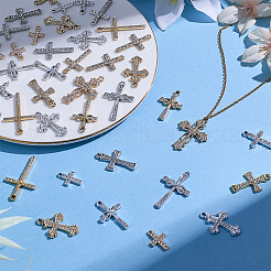 42 stücke 14 stile legierung strass anhänger&nbsp;FIND-ME0003-65