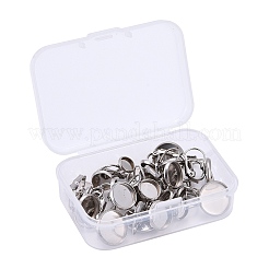 Resistente all'ossidazione 24 pz 4 dimensioni 304 acciaio inossidabile leverback orecchino risultati&nbsp;STAS-ZZ0001-04P