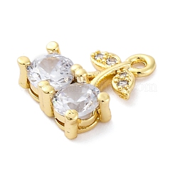 Латунные микро проложить кубического циркония подвески&nbsp;KK-A240-20G