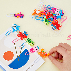 36 шт. 6 железные скрепки в форме морских животных&nbsp;AJEW-FH0003-17