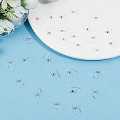 80 шт. 4-х цветные экологически чистые пластиковые крючки для сережек STAS-SC0004-44