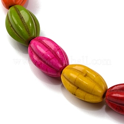 Синтетических нитей бирюзовые бусы G-C147-10