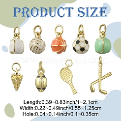 Латунь эмаль подвески&nbsp;KK-YW0003-93