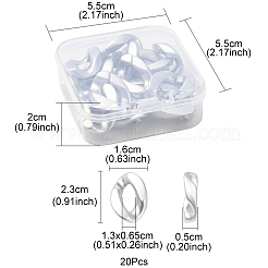 20 шт. непрозрачные акриловые соединительные кольца&nbsp;OACR-YW0001-53B