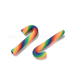 Рождественские бусины из полимерной глины ручной работы CLAY-P005-03B-07