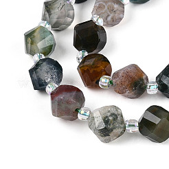 Природного индийского агата бисер нитей G-T144-24A-05