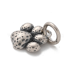 925 серебряная подвеска в виде отпечатка лапы с соединительными кольцами и 925 штампа&nbsp;LS-STER-D300-12AS