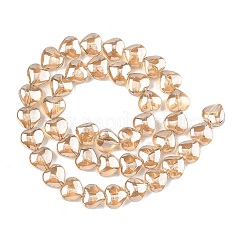 Гальванизированная нить стеклянных бусин&nbsp;EGLA-A045-01