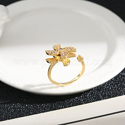 Вращающиеся латунные кольца-манжеты с микропаве из кубического циркония&nbsp;FS-WGABA94-01