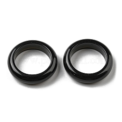 Bague unie en obsidienne naturelle pour femme&nbsp;RJEW-P044-01B-10