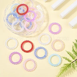 20 шт. УФ-покрытие непрозрачной акриловой бусины рамка&nbsp;PACR-YW0001-37