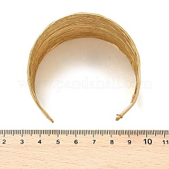 Браслеты-манжеты из нержавеющей стали 304 для женщин&nbsp;BJEW-Z096-02G