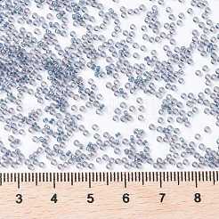 MIYUKIラウンドロカイユビーズ  日本製シードビーズ  （rr3747)派手な裏地付きアンカーグレー  15/0  1.5mm  穴：0.7mm  約27777個/50g&nbsp;SEED-X0056-RR3747