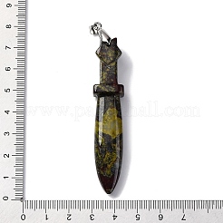 Natürliche Drachen Blut große Anhänger&nbsp;G-K338-41P-05