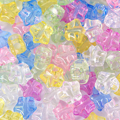 100pcs perles acryliques transparentes&nbsp;TACR-TADJ0001-04