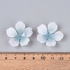 Blumen-Acrylperlenkappen&nbsp;X-SACR-T017-51E