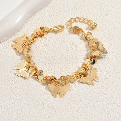 Железные браслеты с подвесками в виде бабочек в стиле бохо&nbsp;EN8355