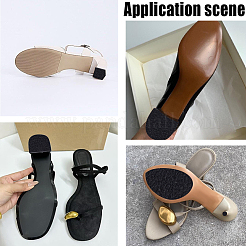 2 Paar quadratische Anti-Rutsch-Aufkleber aus Gummi für Schuhsohlen&nbsp;AJEW-CY0002-56