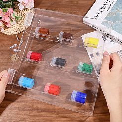 Caja de almacenamiento de pared de acrílico transparente de 3 nivel&nbsp;AJEW-WH0709-627