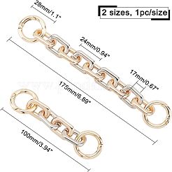2 шт. 2 цепочки-удлинители для сумочек из цинкового сплава&nbsp;FIND-CA0003-17