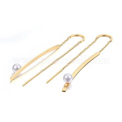 Orecchini a polsino in acciaio inossidabile 304&nbsp;EJEW-H370-03