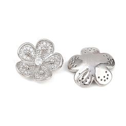 Латунные микропаве прозрачные подвески с фианитом&nbsp;KK-Z148-01P