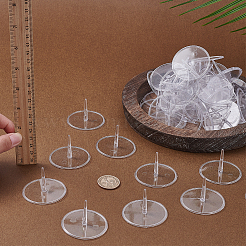 50 supporto per topper per torta in plastica trasparente per statuette&nbsp;ODIS-FG0002-01B