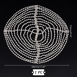 Stirnbänder aus legiertem Strass-Mesh&nbsp;OHAR-WH0021-50