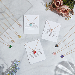 10 шт. 10-цветная акриловая подвеска в виде бабочки из цинкового сплава&nbsp;NJEW-GO0001-19