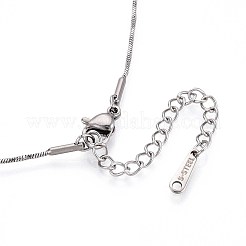 Ожерелья-змейки из нержавеющей стали 304 толщиной 1 мм NJEW-N058-05P