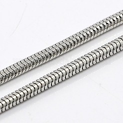 Ожерелье из цепочки-елочки для мужчин NJEW-F027-16-3mm