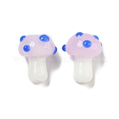 Бусы лэмпворк ручной работы LAMP-N025-03G