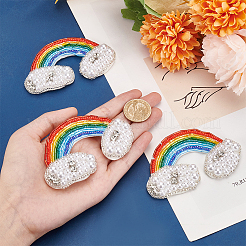 Аппликации из радужных облаков&nbsp;PATC-WH0009-28