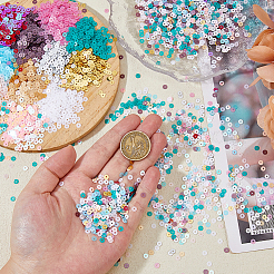 12000 шт. 12-х цветные ПВХ-бусины с пайетками&nbsp;PVC-DC0001-05