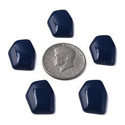 オペークアクリルカボション  不規則な六角形  プルシアンブルー  25.5x19.5x5.5mm  約253個/500g&nbsp;MACR-S373-143-A06